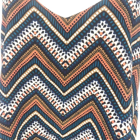 Lumiere NWT Chevron Printed Mini Dress Sz M - Picture 4 of 9